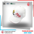 Beliebte benutzerdefinierte Logo 3D-Stickerei weiße Baseball-Kappe