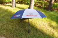 Individuelles Logo wasserdicht gerade Regenschirm
