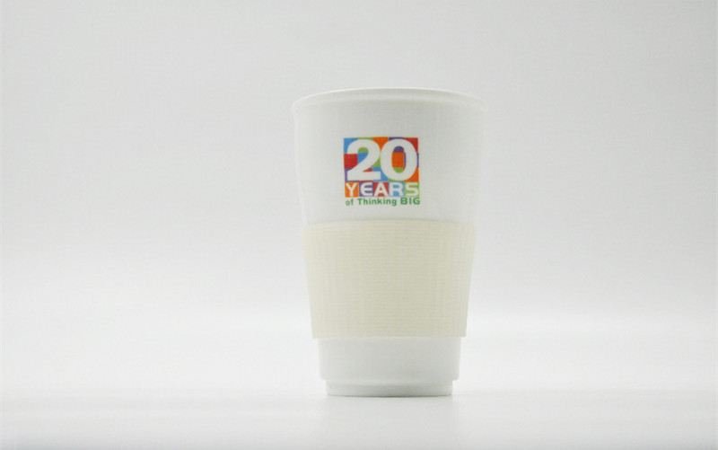 Custom Ceramic Coffee Mug With Silicone Lid