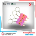 Kreative kleine Geschenke süße Eis weich PVC Schlüsselanhänger