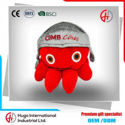 PP Cotton Emoji Pillow Octopus Plush Toy
