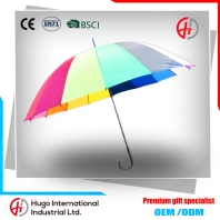 Mode 16 Rippen Regenbogen Regenschirm