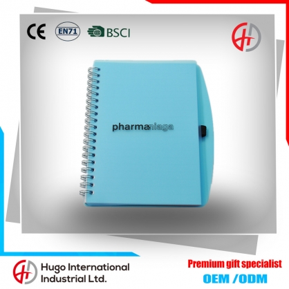 Cheap Plastic Cover Notebook With Pen